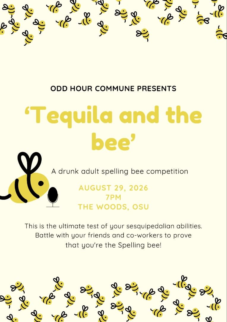 Tequila and the bee - An adult drunk spelling bee view 2