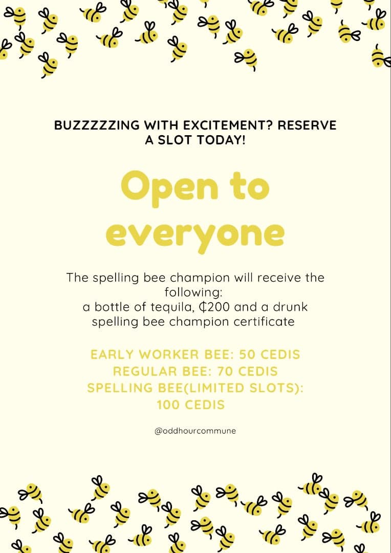 Tequila and the bee - An adult drunk spelling bee view 3