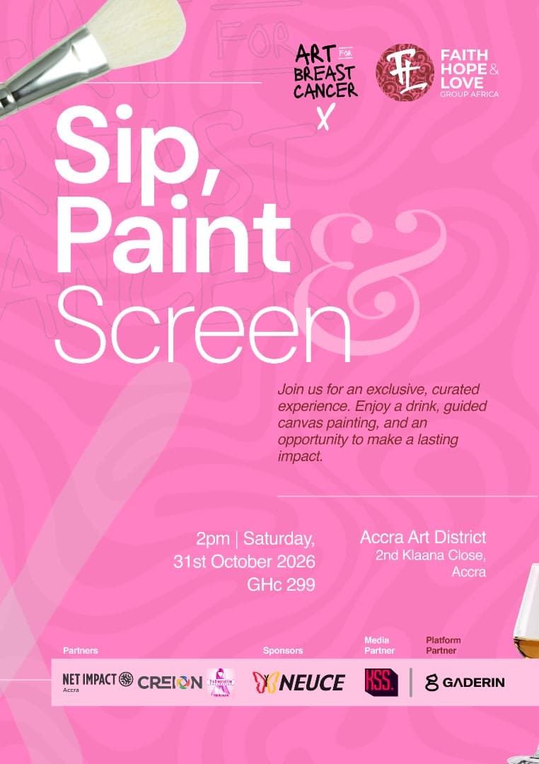 Sip, Paint & Screen - Art for Breast Cancer view 3