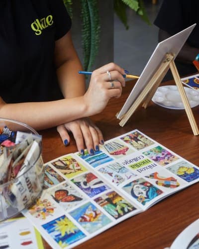 Curated Art Experience with Glaze Art Studio 2
